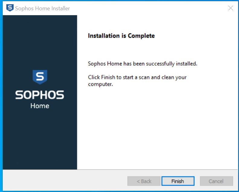restart the computer when the installation is completed