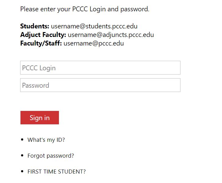 PCCC_ USERID-Password
